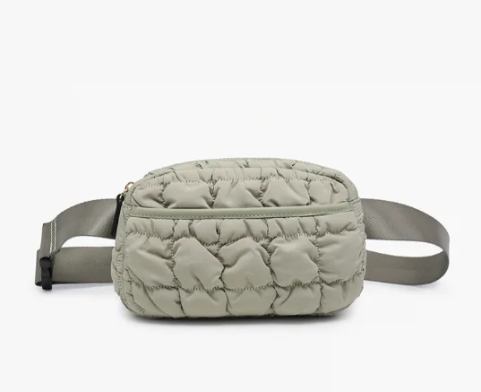 Stylish Quilted Black Crossbody Bag