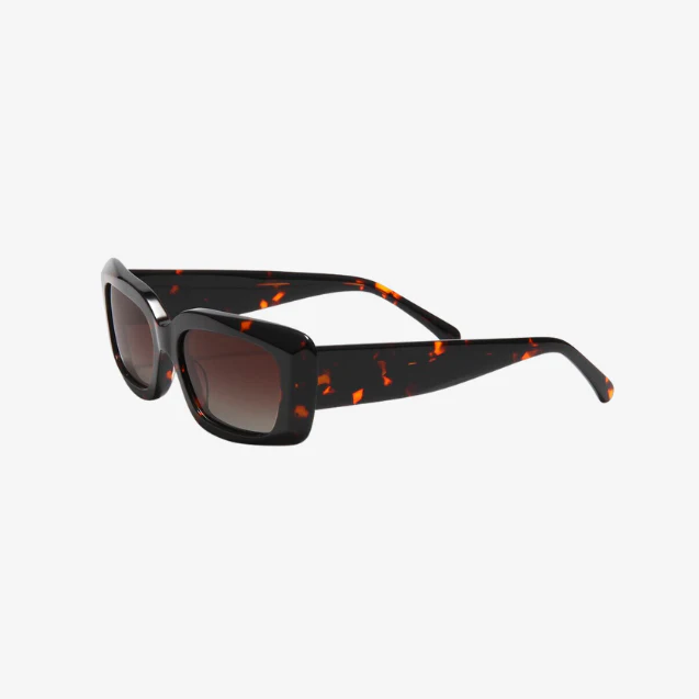 Classic Tortoise Shell Rectangle Sunglasses
