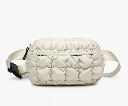Stylish Quilted Black Crossbody Bag