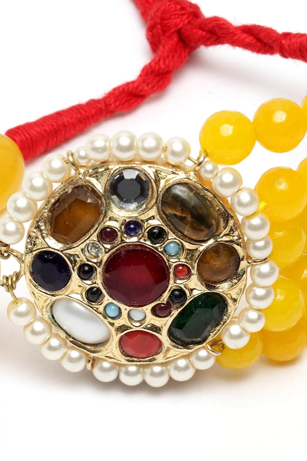 Elegant Multi-Beaded Statement Bracelet