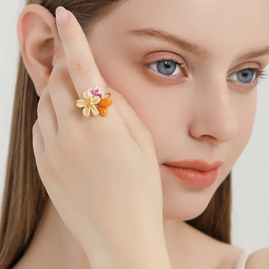 Blossom Charm Resin Ring