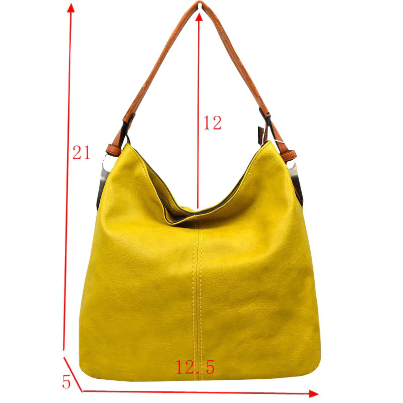 Stylish Faux Leather Tote Bag