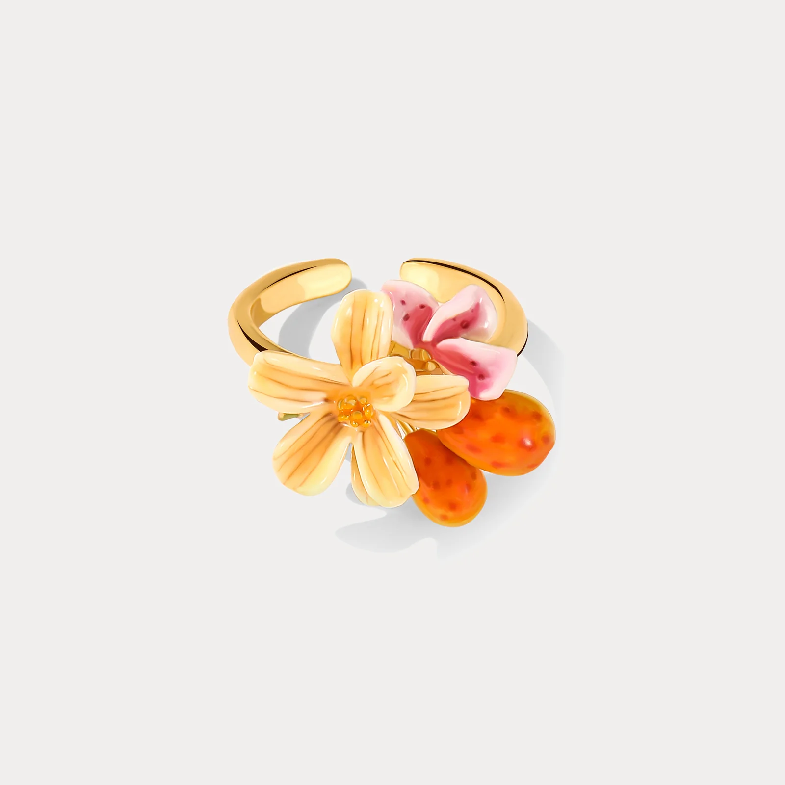 Blossom Charm Resin Ring