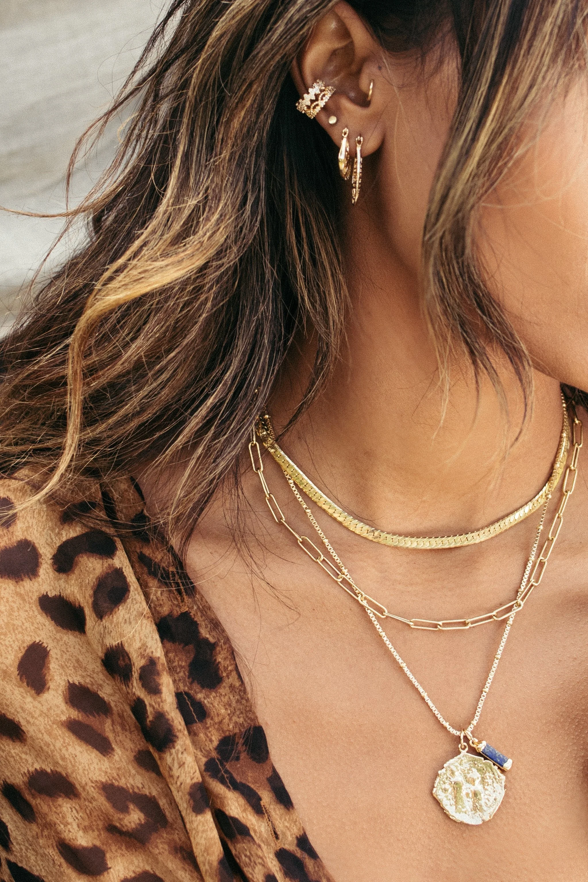 Elegant Crescent Hoop Earrings