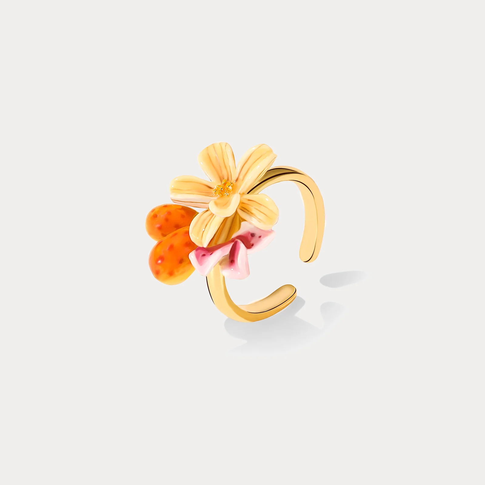 Blossom Charm Resin Ring