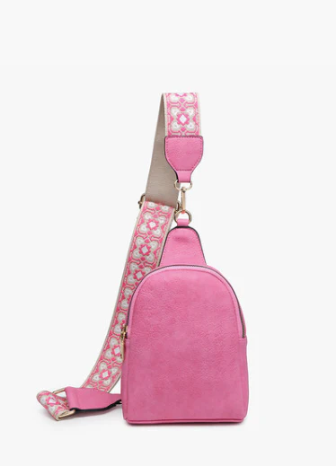 Trendy Faux Leather Sling Bag