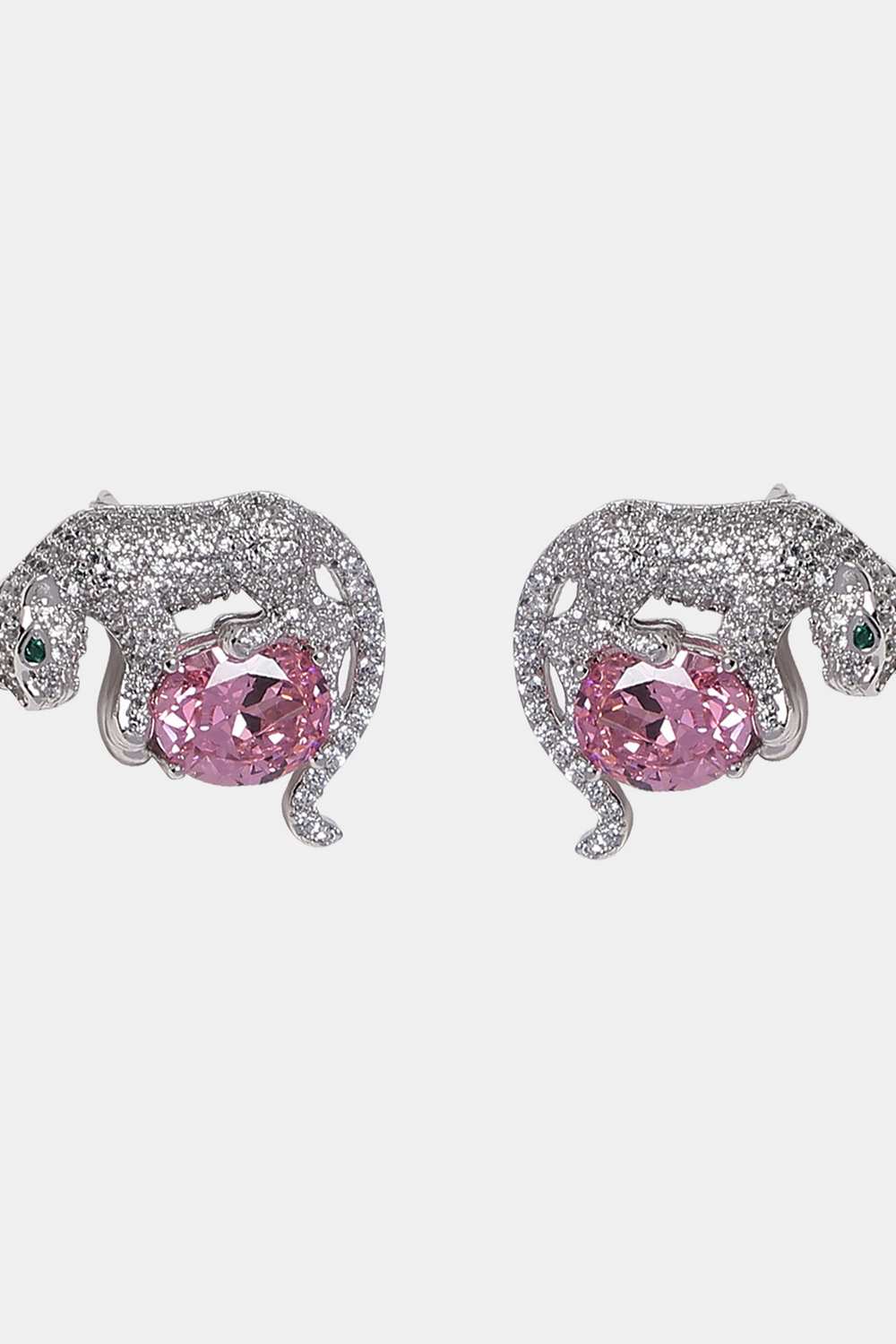 Elegant Panther Claw Crystal Earrings